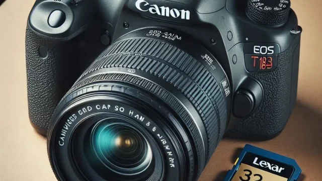 Câmera Digital Canon EOS Rebel T7+ S18-55 IS II BR Kit com Cartão de Memória Lexar 32GB