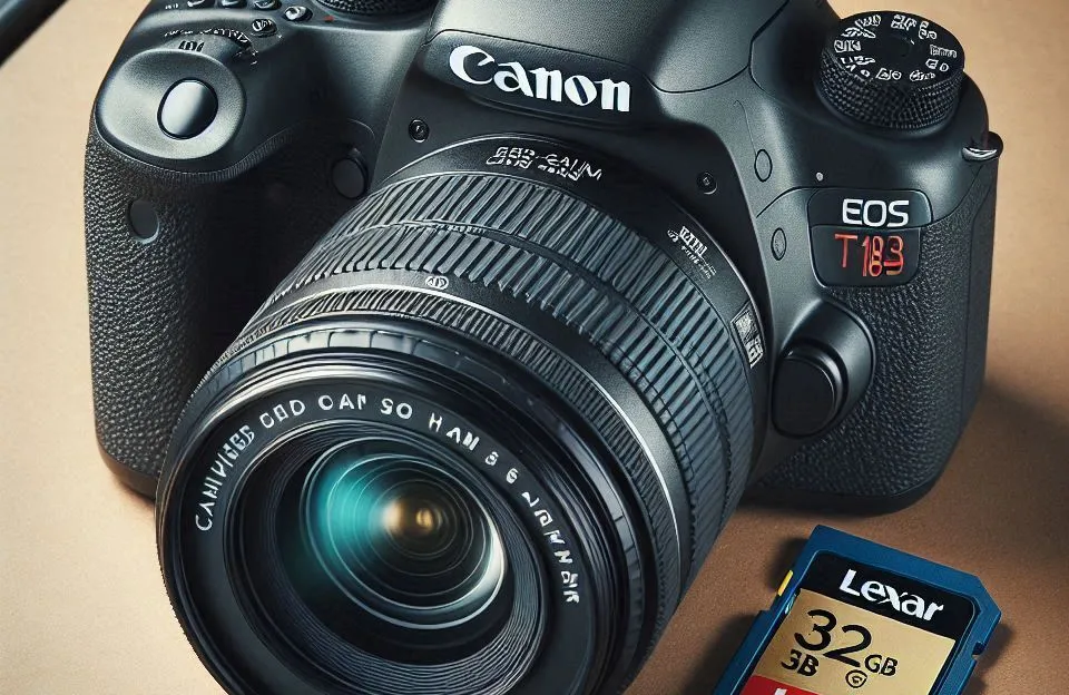 Câmera Digital Canon EOS Rebel T7+ S18-55 IS II BR Kit com Cartão de Memória Lexar 32GB