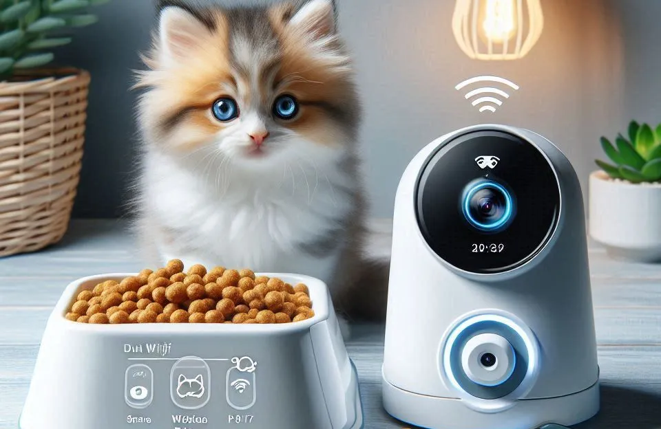 Alimentador Pet Automático Wi-Fi com Câmera Smart