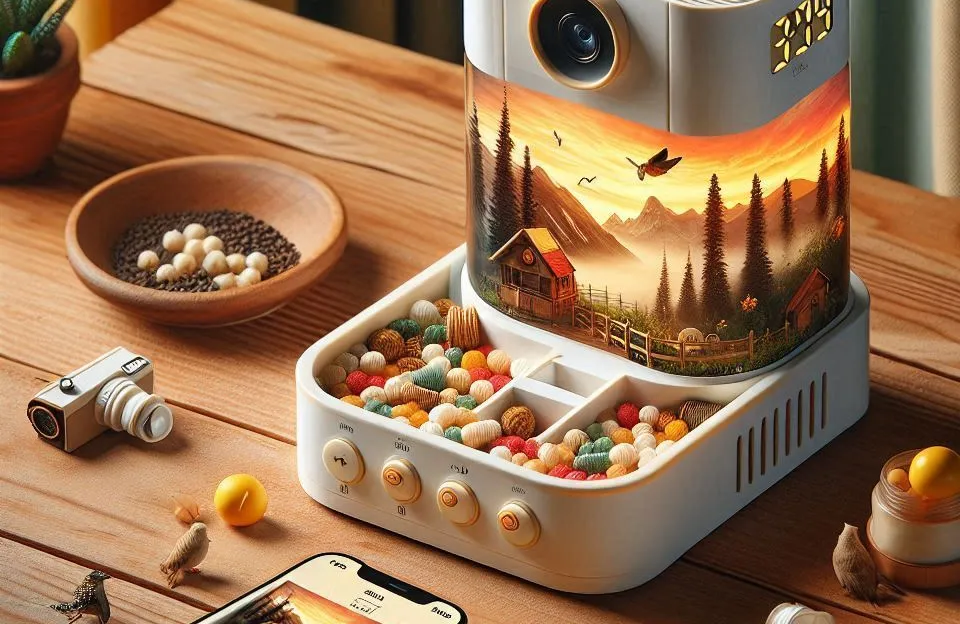 4L Alimentador Automático com Câmera e Controle por App