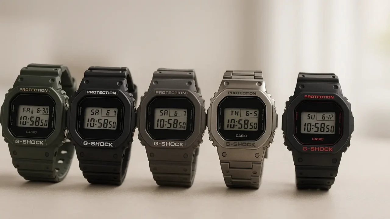 Cinco Principais Modelos de G Shock Dw5600