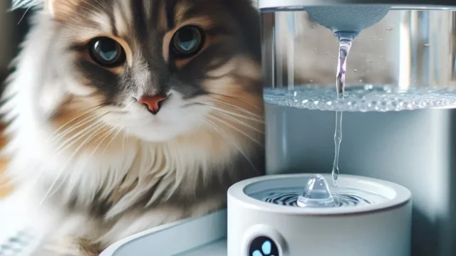Fonte de Água para Gatos HomeRunPet 2L sem Fio e Silenciosa