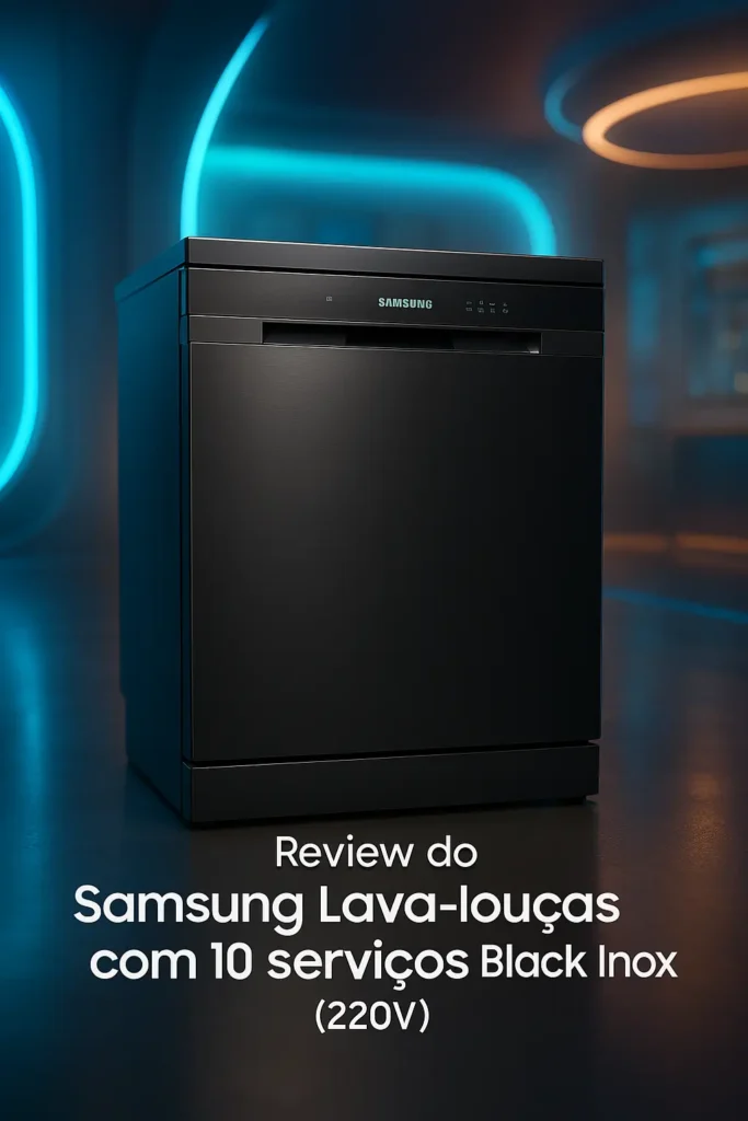 Samsung Lava-louças com 10 serviços Black Inox (220V) - A Solução Prática e Silenciosa para Sua Cozinha