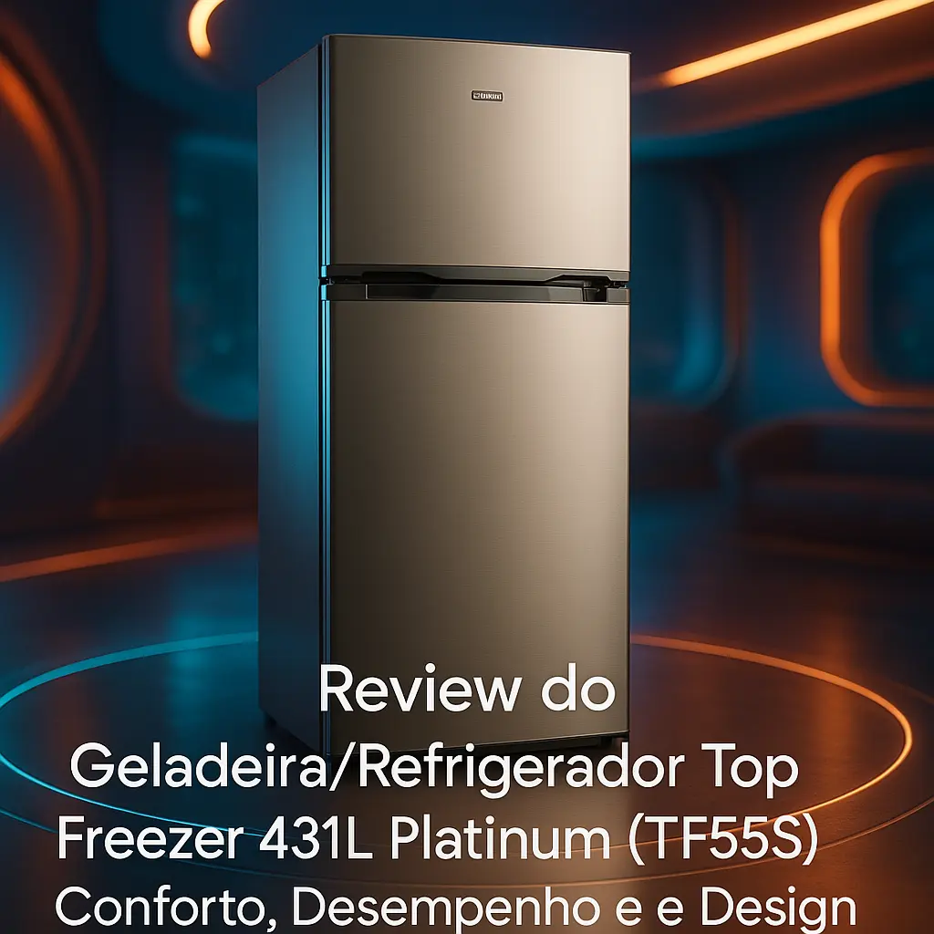Geladeira/Refrigerador Top Freezer 431L Platinum (TF55S) 220V: Conforto, Desempenho e Design