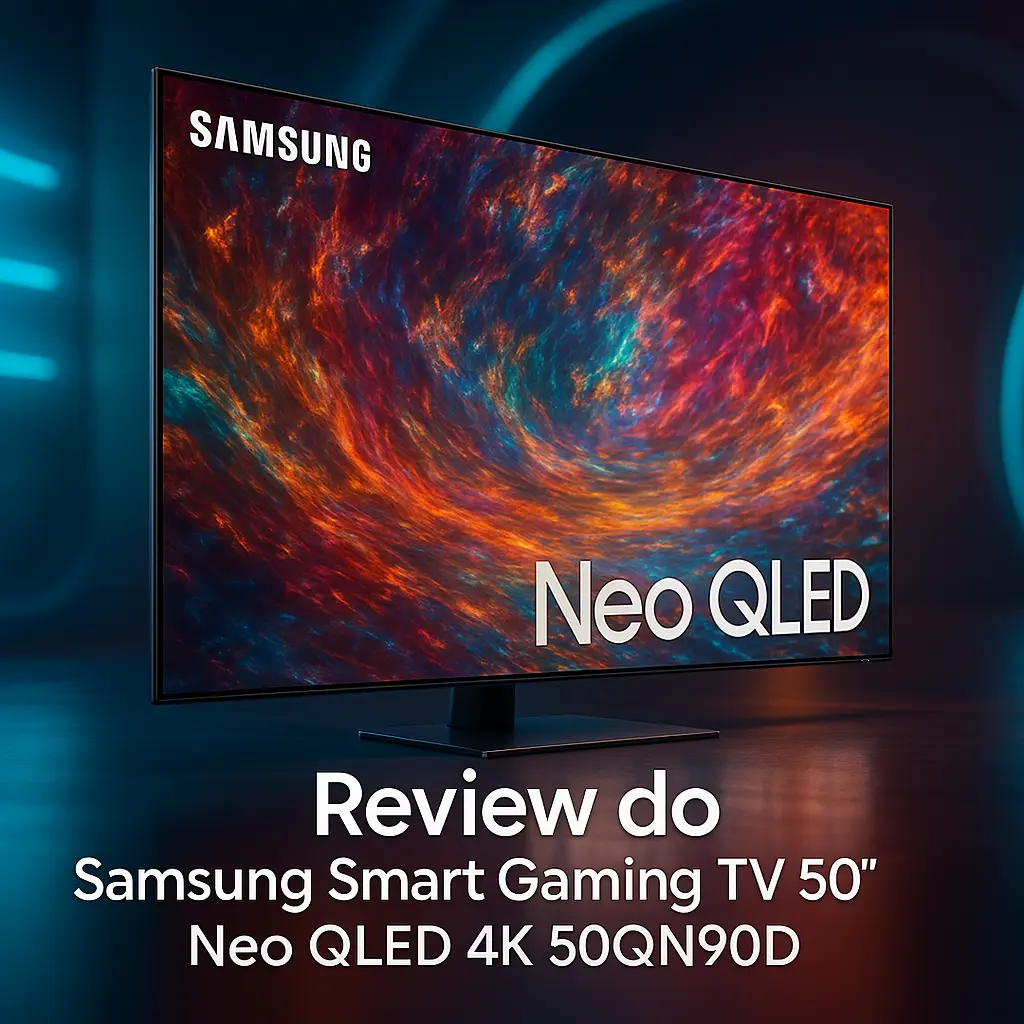 Samsung Smart Gaming TV 50" Neo QLED 4K 50QN90D: Performance de ponta para gamers e cinéfilos