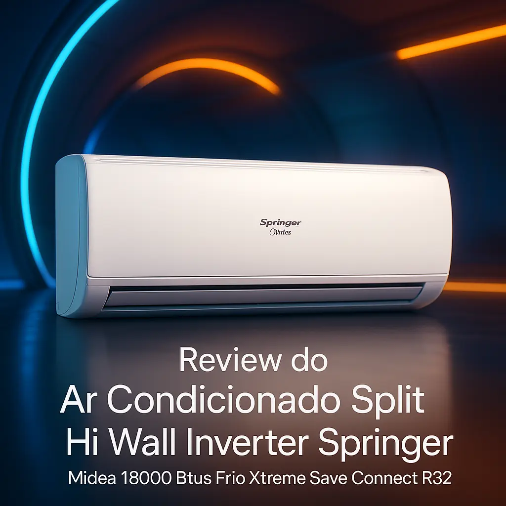 Ar Condicionado Split Hi Wall Inverter Springer Midea 18000 Btus Frio Xtreme Save Connect R32 220v