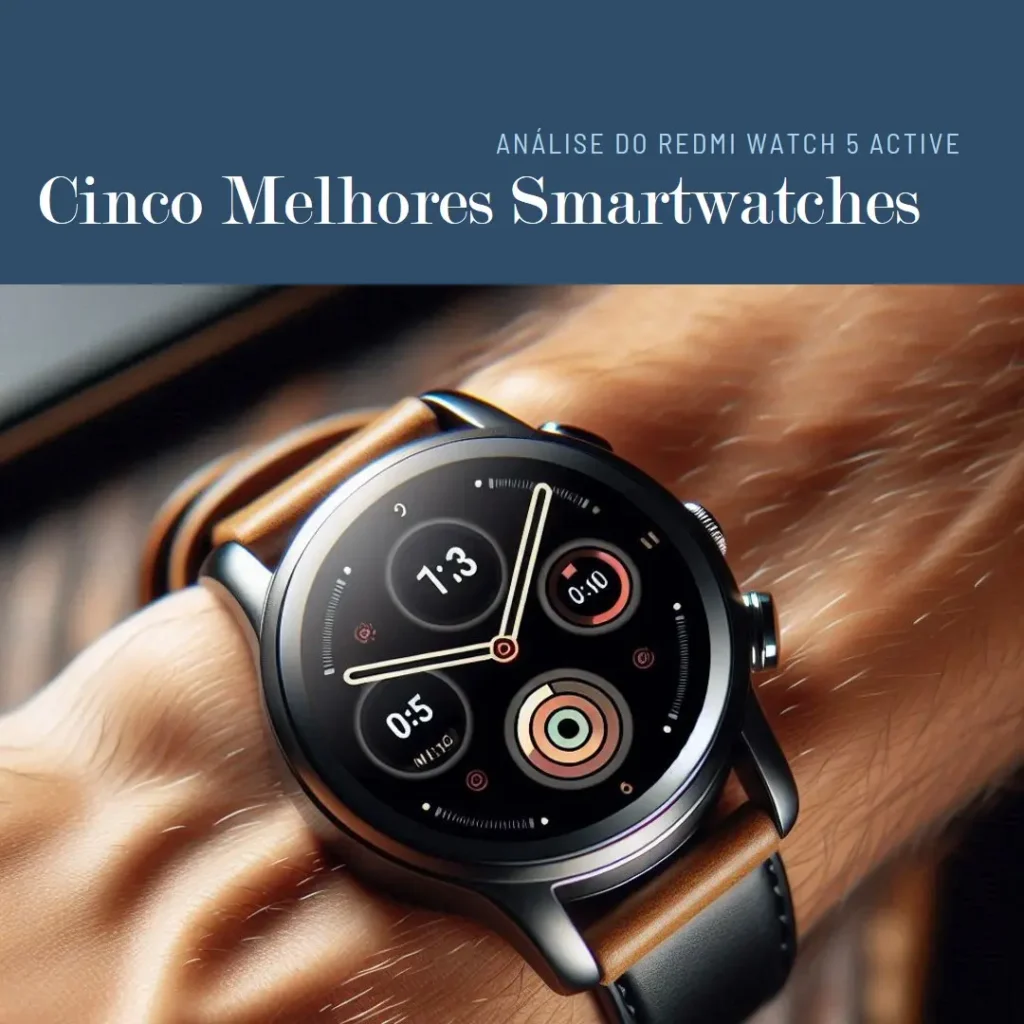 Cinco Melhores Modelos de smartwatch Redmi watch 5 active
