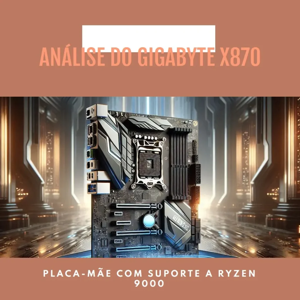 GIGABYTE Placa-mãe X870 AORUS Elite WIFI7 ICE - Suporte a Processadores AMD Ryzen 9000, VRM Digital, PCIe 5.0, Wi-Fi 7