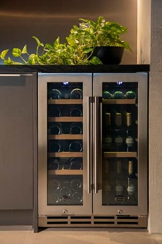 Adega e Cervejeira 2 em 1 - M.Prime VinoBeer Inverter Smart DualZone Multiuso - de Embutir