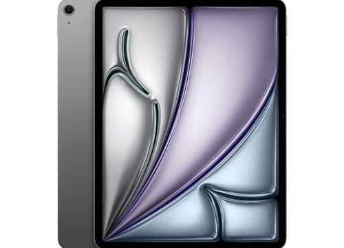 Apple iPad Air de 13 polegadas (M2): Tela Liquid Retina, 512 GB, câmera frontal horizontal de 12 MP/câmera traseira de 12 MP, Wi-Fi 6E, Touch ID, bateria para o dia todo — Cinza-espacial