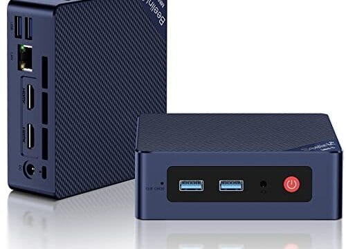 Beelink Mini PC Mini S12 Pro, 12º Intel Alder Lake-N100 (até 3,4GHz, TDP 6W), 16GB DDR4 RAM 500GB PCIEx1 SSD, Mini Computador Suporte 4K@60Hz Dual Display/WiFi 6/BT 5.2/USB 3.2/HTPC/Family-NAS