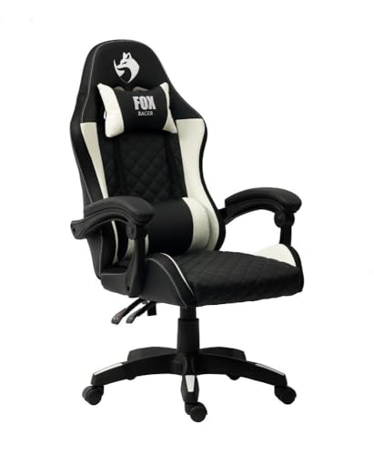 Cadeira Gamer Fox Vulpes, Com Ajuste, Reclinável, Com Almofadas, Até 110kg, Branco