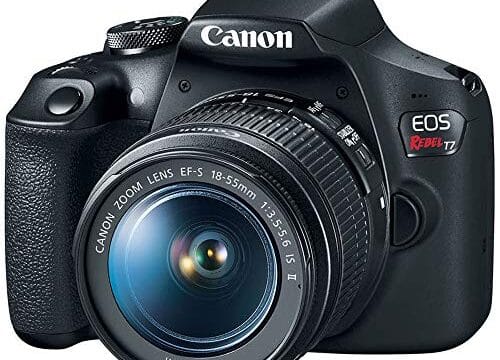 Camera Canon EOS Rebel T7 com lente 18-55mm IS II