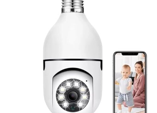 Câmera Segurança IP Lâmpada WiFi Full HD 1080p com Visão Noturna Infravermelho 1080P, Yoosee, Bivolt, Detecção de Movimento, Áudio Bidirecional, Prova D'água Giratória