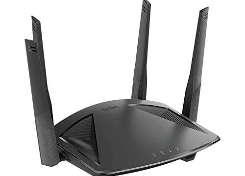 D-Link Roteador Wi-Fi AX1800 Gigabit 4 antenas DIR-X186, Preto, AX1801