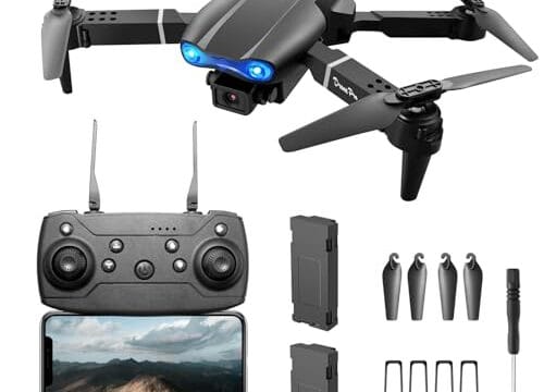 Drone FPV com câmeras 4K Dual HD, versão atualizada, quadricóptero RC para adultos e crianças, drone WiFi RC para iniciantes, vídeo ao vivo-E99
