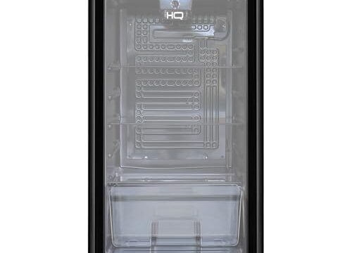 Frigobar Expositor Vertical HQ Vidro Duplo 95 Litros Preto HQ-95FBPV