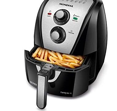 Fritadeira Sem Óleo Air Fryer 4L, Mondial, Preto/Inox, 1500W, 110V - AFN-40-BI