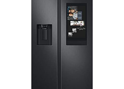 Geladeira Samsung Side By Side Black Premium 585 Litros 110V RS58T5561B1/AZ