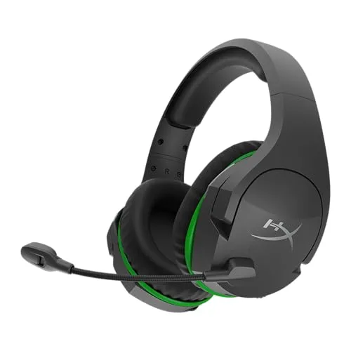 Headset Wireless Gamer HyperX CloudX Stinger Core - Licenciado pela Xbox, Leve, Áudio Imersivo com Windows Sonic, Drivers de 40 mm, Preto e Verde (4P5J0AA)
