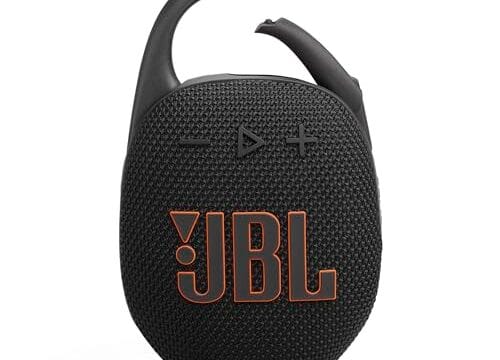 JBL Clip 5, altifalante sem fios portátil com Bluetooth, resistente à água e ao pó IP67, até 12 h de reprodução e muito mais, com Playtime Boost ativado, preto