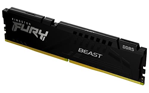 KF552C40BB-8 - Módulo de memória de 8GB DIMM DDR5 5200Mhz FURY Beast Black 1,25V 1Rx16 288 pinos para desktop/gamers