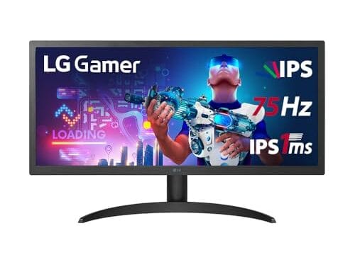 Monitor Gamer LG 25.7" UltraWide Full HD 75Hz 1ms Preto 26WQ500-B.AWZM
