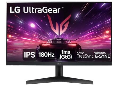 Monitor Gamer LG UltraGear 24” 24GS60F-B IPS Full HD 180Hz 1ms (GtG) NVIDIA® G-SYNC® AMD FreeSync™ HDR10 sRGB 99% HDMI DisplayPort