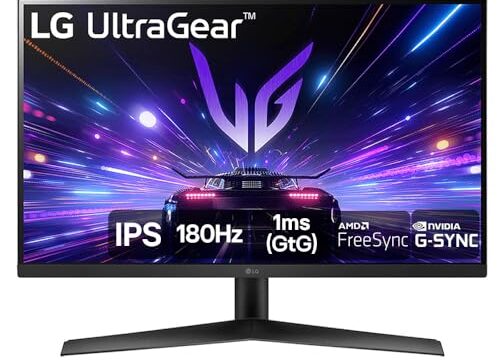 Monitor Gamer LG UltraGear 27” 27GS60F-B IPS Full HD 180Hz 1ms (GtG) NVIDIA® G-SYNC® AMD FreeSync™ HDR10 sRGB 99% HDMI DisplayPort