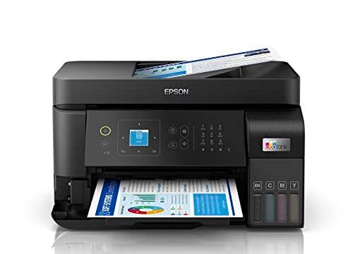 Multifuncional Epson EcoTank L5590 - Tanque de Tinta Colorida, Wi-Fi Direct, Ethernet, Fax, ADF, Bivolt, Preta