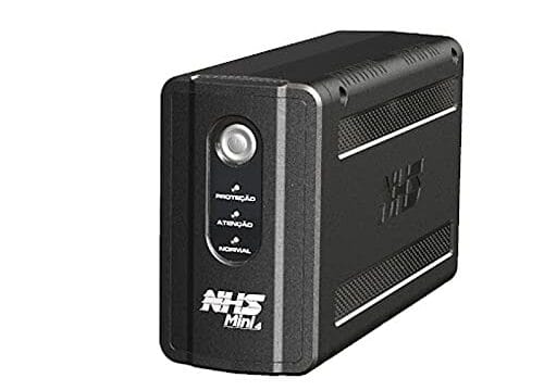 Nobreak NHS Mini 4 600VA E.Bivolt S.120V ou Confi 220V Bat 1x7Ah/12V 6 tomadas ABS