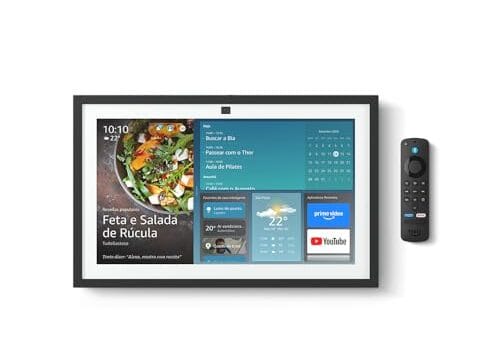 Novo Echo Show 15 | Smart display Full HD de 15,6” com Alexa, experiência Fire TV e controle remoto por voz
