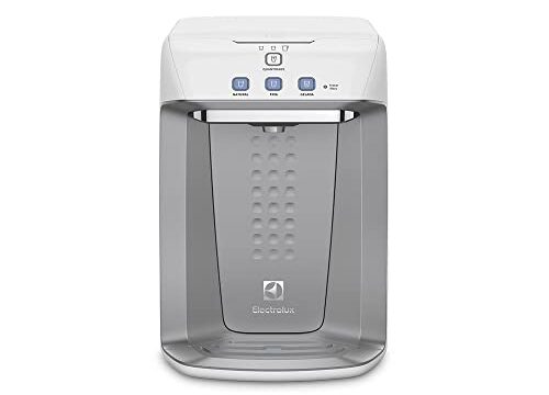 Purificador de Água Gelada Fria e Natural Elétrico Compacto Eletronico placa Electrolux Alerta troca de Filtro refil 12 meses ou 3000l Painel Touch Bivolt Branco PA21G