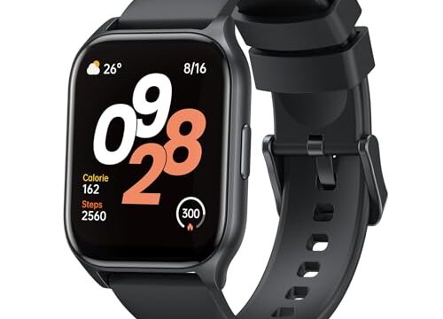 Relógio Inteligente Tranya ES10 1.83“ Tela HD Touch, IP68 à Prova d‘Água, Bateria de 7-10 Dias, Monitoramento Esportivo, Chamadas Bluetooth, Notificações, Smartwatch