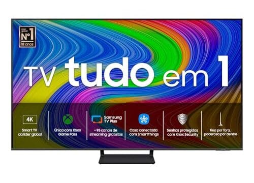 Samsung Smart TV 65" QLED 4K 65Q65D - Tecnologia de Pontos Quânticos, Design AirSlim