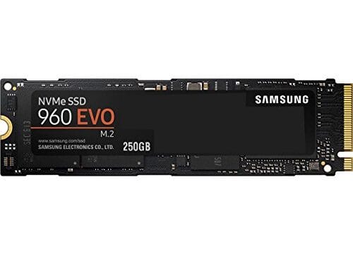 Samsung Série 960 EVO - PCIe NVMe de 250 GB - SSD interno M.2 (MZ-V6E250BW)