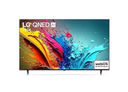 Smart TV 4K 75" LG QNED 75QNED85T Processador α8 AI Painel 120Hz Quantum Dot Nanocell Local Dimming Design Super Slim FreeSync webOS 24