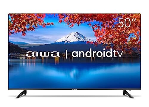 Smart TV Aiwa 50”, Android, 4K, Borda Ultrafina, HDR10, Dolby Áudio - AWS-TV-50-BL-02-A