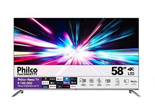 Smart TV Philco PTV58G7UR2CSBL 58” 4K Led Dolby Audio