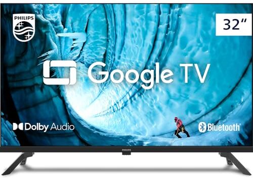 Smart TV Philips 32" HD 32PHG6909/78 Google TV, Comando de Voz, HDR