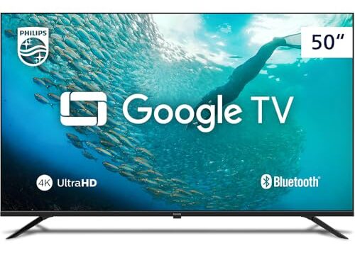Smart TV Philips 50" 4K HDR 50PUG7019/78, Google TV, Comando de Voz