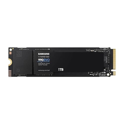 SSD Samsung 990 EVO - 1TB, NVMe, M.2 2280, Leitura até 5000MB/s, Gravação até 4200MB/s