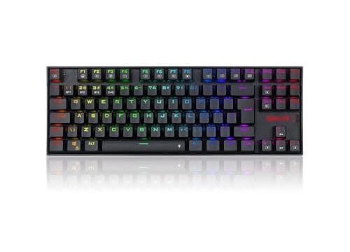 Teclado Mecânico Gamer Redragon Kumara Pro RGB Switch Marrom Preto - K552RGB-BRS-B