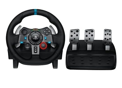 Volante Logitech G29 Driving Force e Pedais com Force Feedback para PS5, PS4, PS3 e PC