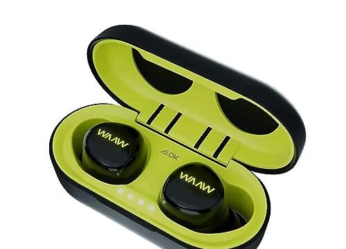 WAAW by ALOK Fone de Ouvido MOB 100EB sem Fio Bluetooth, Intra-Auricular com Microfone e Toque inteligente