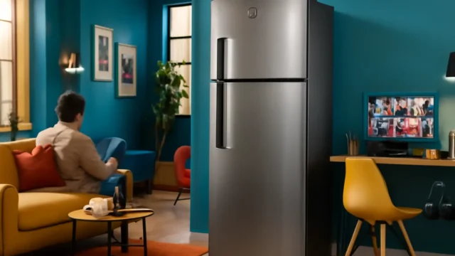 Geladeira Electrolux Frost Free 400L Efficient Turbo Freezer Duplex Inox Look