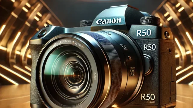 Câmera Digital Canon R50 18-45 IS STM: Performance e Portabilidade para Todos os Momentos