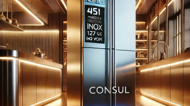 Refrigerador Consul Frost Free Duplex 451 Litros CRM56FK Inox – 127 Volts: Praticidade e Eficiência no Seu Dia a Dia