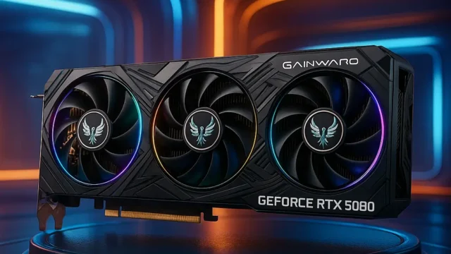 GAINWARD GeForce RTX5080 Phoenix com 16GB e 256bit