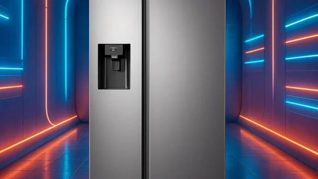 Geladeira Samsung RS65R: Alta Capacidade e Dispenser de Gelo